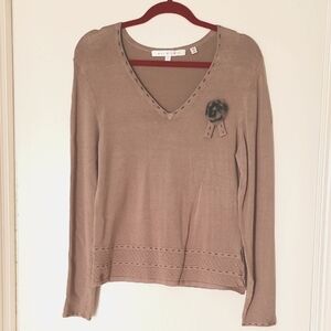 Max Studio Long Sleeve Top L